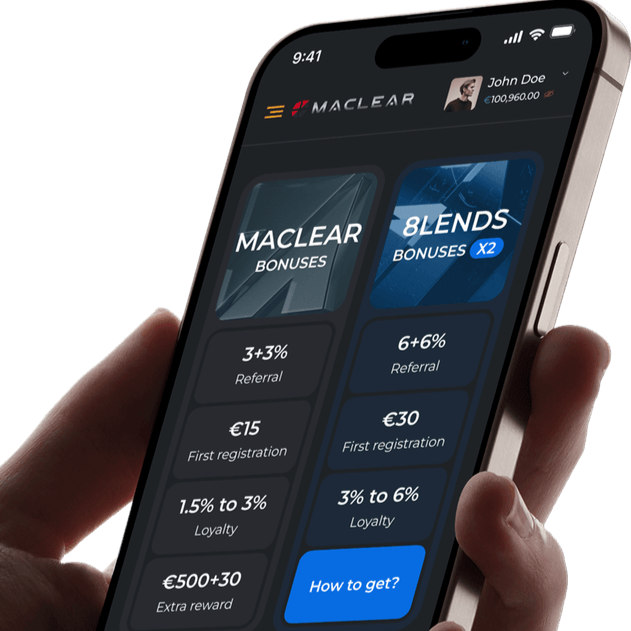 Obtén un bono del 3% con tu primera inversión en Maclear Promoción Maclear 3% de reembolso en tus inversiones iniciales